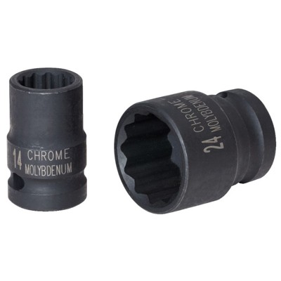 KSTOOLS® - 1/2" 12-kant-Kraft-Stecknuss, kurz, 25mm