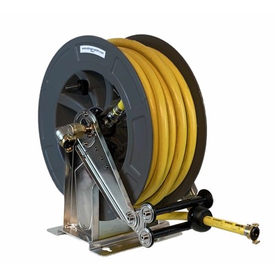 Ebinger - Automatik-Schlauchaufroller OSK 610, mit 15 m 1" PVC-Schlauch