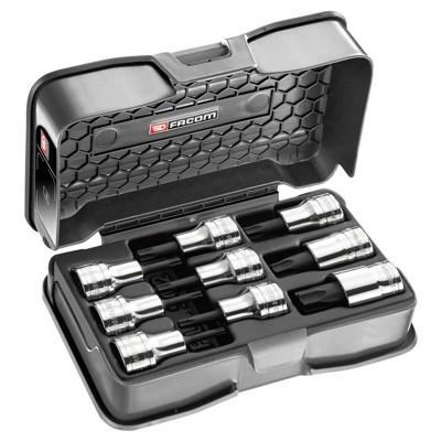 Facom - Schraubendreheinsaetze 1/2" für Torx, 9-teilig