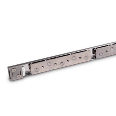 Ganter Norm® - 1490-29-474-B5-1-NI Edelstahl-Laufrollenführungen mit innenliegendem Verfahrweg