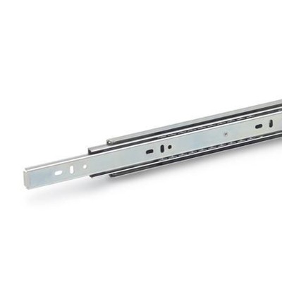 Ganter Norm® - 1412-400-F-1-ZB Teleskopschienen mit Vollauszug und Selbsteinzug, Belastbarkeit bis 430 N