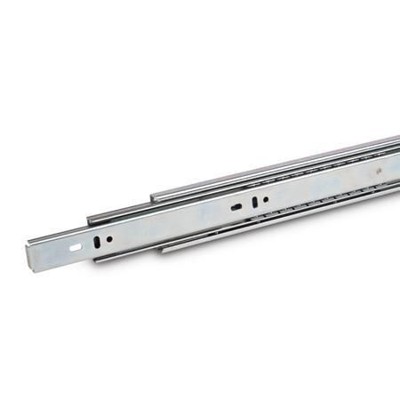Ganter Norm® - 1414-400-F-1-ZB Teleskopschienen mit Vollauszug und gedämpftem Selbsteinzug, Belastbarkeit bis 3