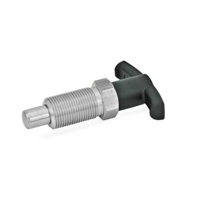 Ganter Norm® - 817.4-6-9-B-NI Edelstahl-Rastbolzen mit T-Griff