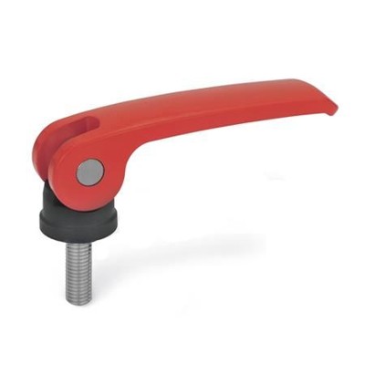 Ganter Norm® - 927.4-63-M5-25-B-R Exzenterspanner mit Edelstahl-Schraube, Hebel Zink-Druckguss