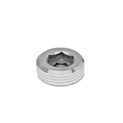 Ganter Norm® - 906-NI-M22X1,5-A Verschlussschrauben mit kegligem Gewinde, Edelstahl