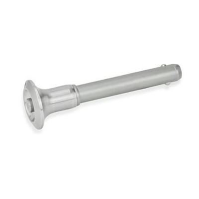 Ganter Norm® - 113.10-16-50 Edelstahl-Kugelsperrbolzen, Bolzen Werkstoff Nr. 1.4542