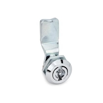 Ganter Norm® - 115-VDE-4 Verriegelungen, mit Steckschlüssel, Anschlagring verchromt