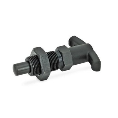 Ganter Norm® - 817.4-6-6-BK Rastbolzen mit T-Griff