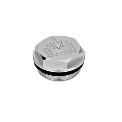 Ganter Norm® - 741-32-G3/4-ES-1 Verschlussschrauben mit und ohne Symbol, Aluminium, beständig bis 100 °C