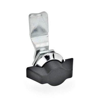 Ganter Norm® - 115-SK-32 Verriegelungen, mit Bedienelementen, Anschlagring verchromt