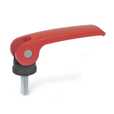 Ganter Norm® - 927-101-M8-30-B-R Exzenterspanner mit Schraube, Hebel Zink-Druckguss
