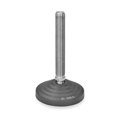 Ganter Norm® - 344.7-100-M24-198-A ESD-Gelenkfüße, Edelstahl