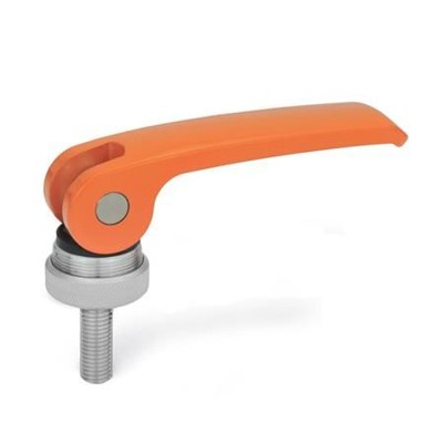 Ganter Norm® - 927.4-101-M10-25-A-O Exzenterspanner mit Edelstahl-Schraube, Hebel Zink-Druckguss