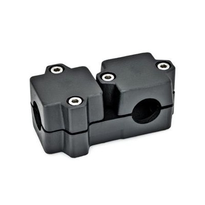 Ganter Norm® - 194-B48-B48-76-2-SW Winkel-Klemmverbinder, Aluminium