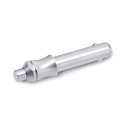 Ganter Norm® - 113.3-10-90 Edelstahl-Kugelsperrbolzen mit Griffmulde, Werkstoff 1.4305