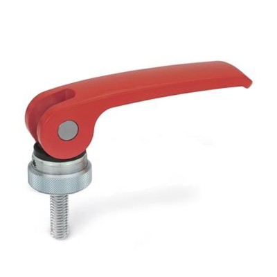 Ganter Norm® - 927-82-M8-60-A-R Exzenterspanner mit Schraube, Hebel Zink-Druckguss