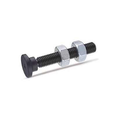 Ganter Norm® - 903-15-M8-35-ST Andrückschrauben mit beweglichem Kunststoff-Druckstück, Stahl