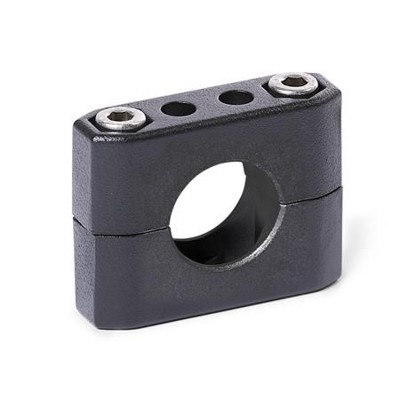 Ganter Norm® - 231-B14-2-SW Rohrschellen, Aluminium