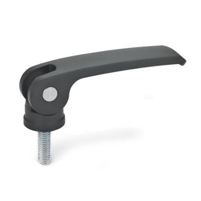 Ganter Norm® - 927-82-M6-25-B-B Exzenterspanner mit Schraube, Hebel Zink-Druckguss