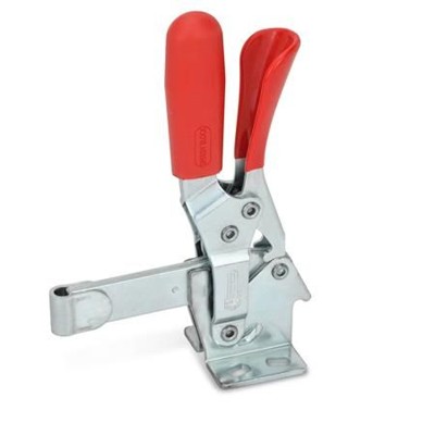Ganter Norm® - 810.3-130-EL Schnellspanner, Spannhebel vertikal, mit Verriegelung, mit waagrechtem Fuß