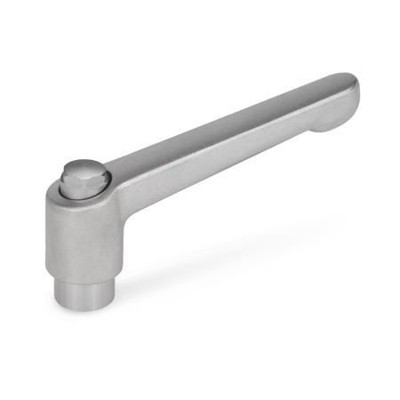Ganter Norm® - 911.3-78-M8-GS Verstellbare Edelstahl-Klemmhebel, mit Buchse, für Rohr-Klemmverbinder / Verfahr