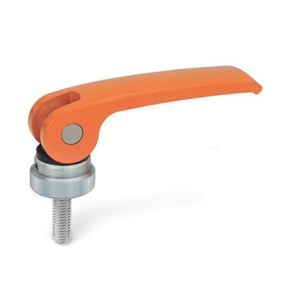 Ganter Norm® - 927-63-M6-30-A-O Exzenterspanner mit Schraube, Hebel Zink-Druckguss