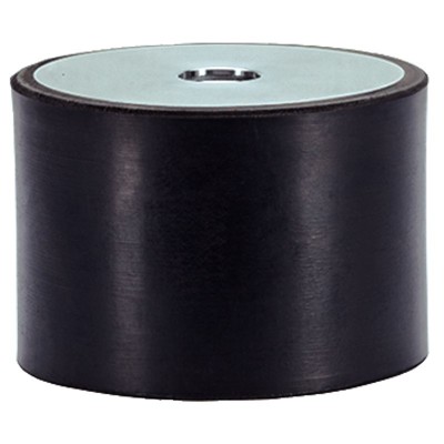 HALDER - Gummi-Metall-Puffer/mit Innengewinde, beidseitig