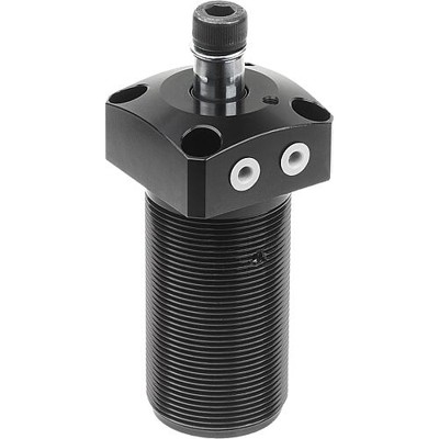 KIPP - SCHWENKSPANNER PNEUMATISCH, FÜR BÜGELGRIFF, GR.12 RECHTSSCHWENKEND, D=M25X1,5, H=75, ALUMINIUM SCHWARZ