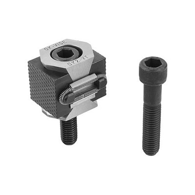 KIPP - KEILSPANNER DOPPELT, GRF GERIFFELT, B=56 FÜR GEWINDEBOHRUNG G=M16, WERKZEUGSTAHL GEHÄRTET,