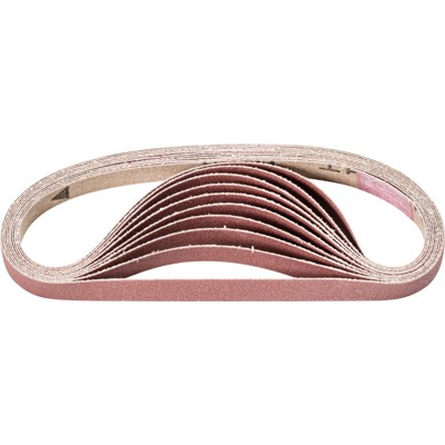 PFERD - Korund Schleifband BA 10x330mm A180 für universelle Anwendung mit Bandschleifer (100)