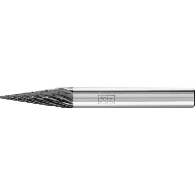 PFERD - Hartmetall Hochleistungsfrässtift Spitzkegel SKM Ø 06x18 mm Schaft-Ø 6 mm Z3P HICOAT universal