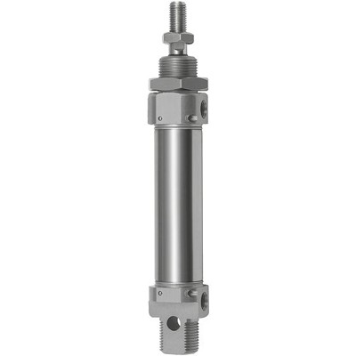 RIEGLER® - Rundzylinder ISO 6432, doppeltwirkend, Magnet, Kolben-Ø25, m.D., Hub 25, G 1/8"