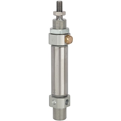RIEGLER® - Rundzylinder »MSI«, einfachwirkend, Kolben-Ø 32, Hub 10, G 1/8"