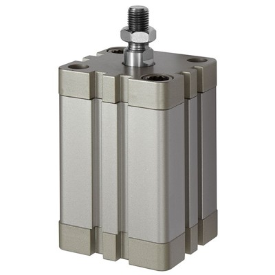 RIEGLER® - Kompaktzylinder, einfachwirkend, AG, eingef., Ø20, Hub25, M5, ISO 21287