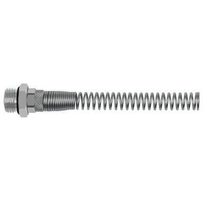 RIEGLER® - Gerade Einschraubverschraubung, Knickschutzfeder, Schlauch 10/8, G 3/8" A