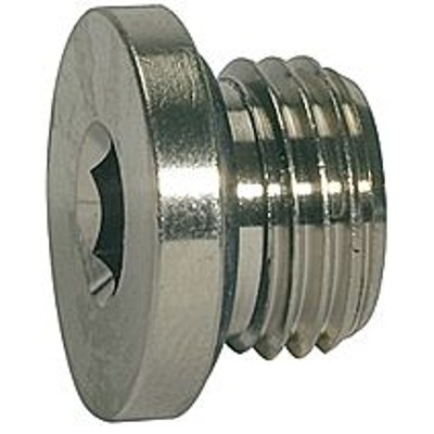 RIEGLER® - Verschlussstopfen, O-Ring »value line«, G 3/8", Messing vernickelt