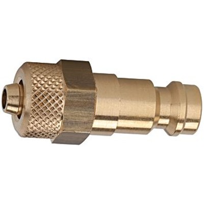RIEGLER® - Nippel für Kupplungen NW 5, Messing blank, für Schlauch 8x6