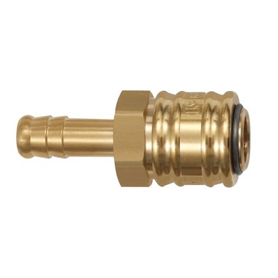RIEGLER® - Schnellverschlusskupplung NW 7,2, Messing blank, Tülle LW 9