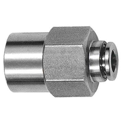RIEGLER® - Gerade Steckverschraubung, G 1/2" I, Schlauch-Ø 16, Edelstahl 1.4404