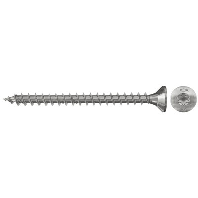 fischer - Spanplattenschraube Power-Fast, Senkkopf, Edelstahl A2, VG, TX 3,5x16