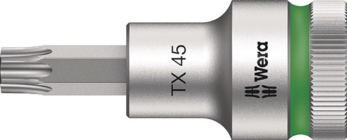 WERA Steckschlüsseleinsatz 8767 C HF TORX® 1/2 Zoll T27 L.140mm WERA