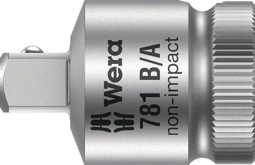 WERA Reduzierstück 781 B 3/8 " Antriebs-4-KT.3/8 Zoll Abtriebs-4-KT.1/4 Zoll L.27,0mm