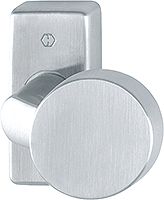 HOPPE® FH Knopf auf Rosette FS-E58G/44, festdrehbar, Edelstahl, 3593171