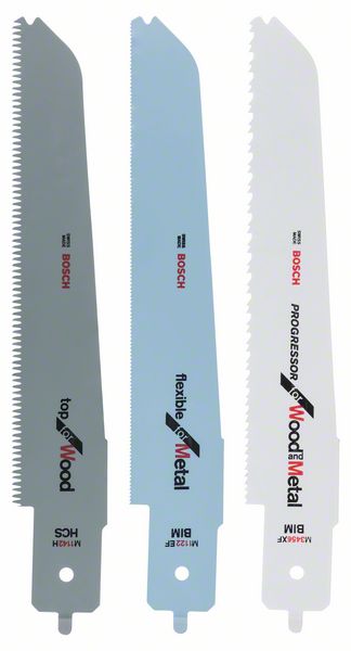 BOSCH Stichsägeblatt-Set für Bosch-Multisäge, 3-teilig, für PFZ 500 E