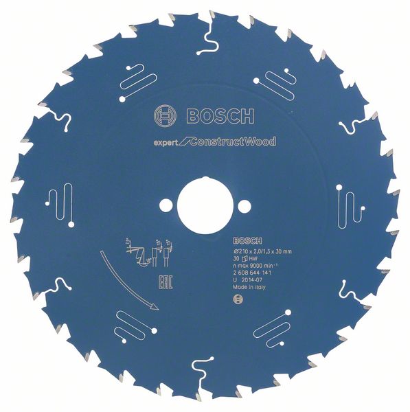 BOSCH Kreissägeblatt Expert for Construct Wood, 210 x 30 x 2,0 mm, 30